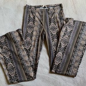 Brand new printed bell bottom pants